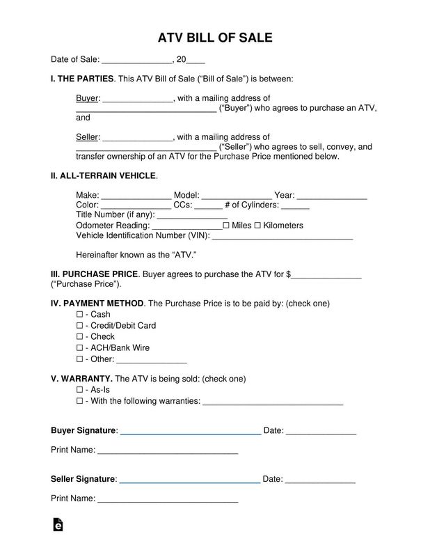 ATV Proof Of Purchase Form ATV Proof Of Purchase Form